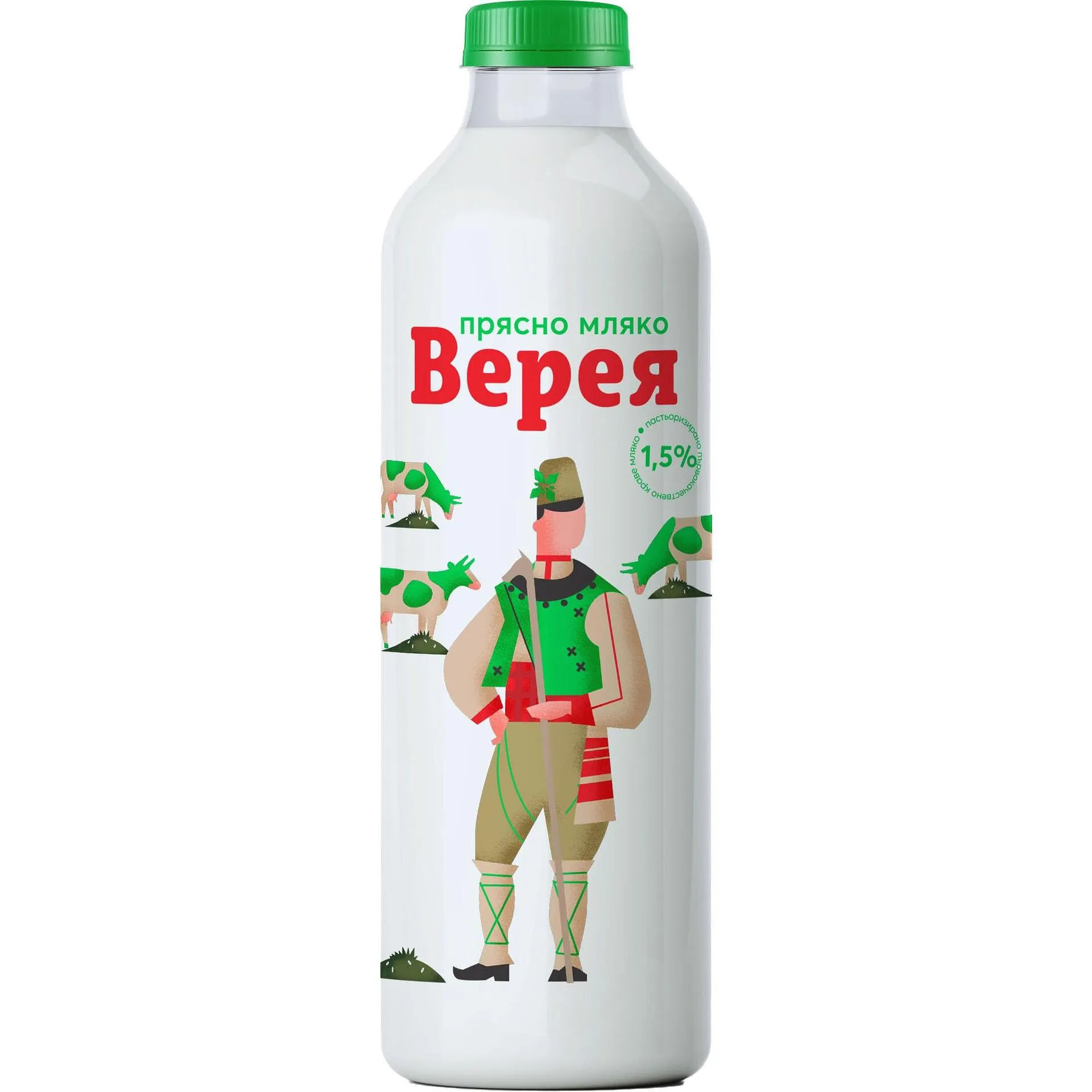 Прясно мляко Верея 1,5% 1л.